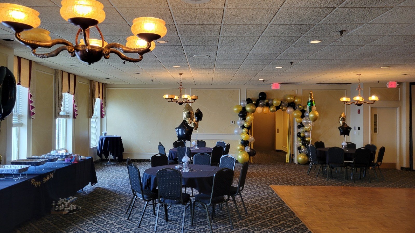 Banquet hall at Martha's Exchange
