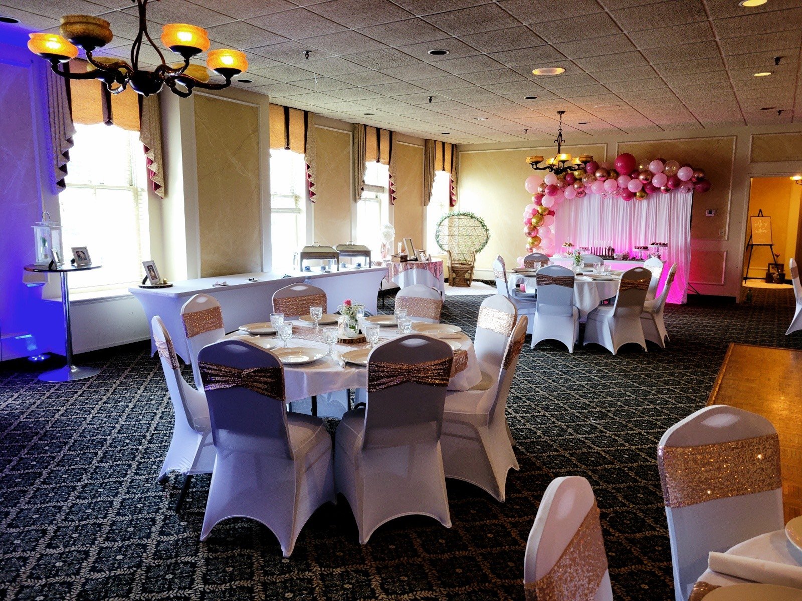 Banquet hall at Martha's Exchange
